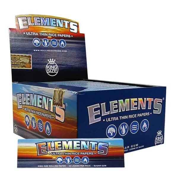 Elements Ultra Thin Rolling Papers | King Size | 33 Pack | 50 Count Display product image